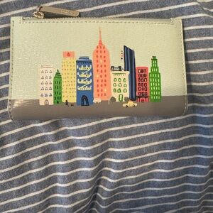 Kate Spade Cream and Gray Wallet